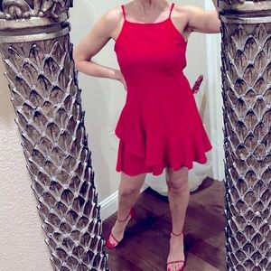 Red Band of Gypsies Linen/Viscose Dress